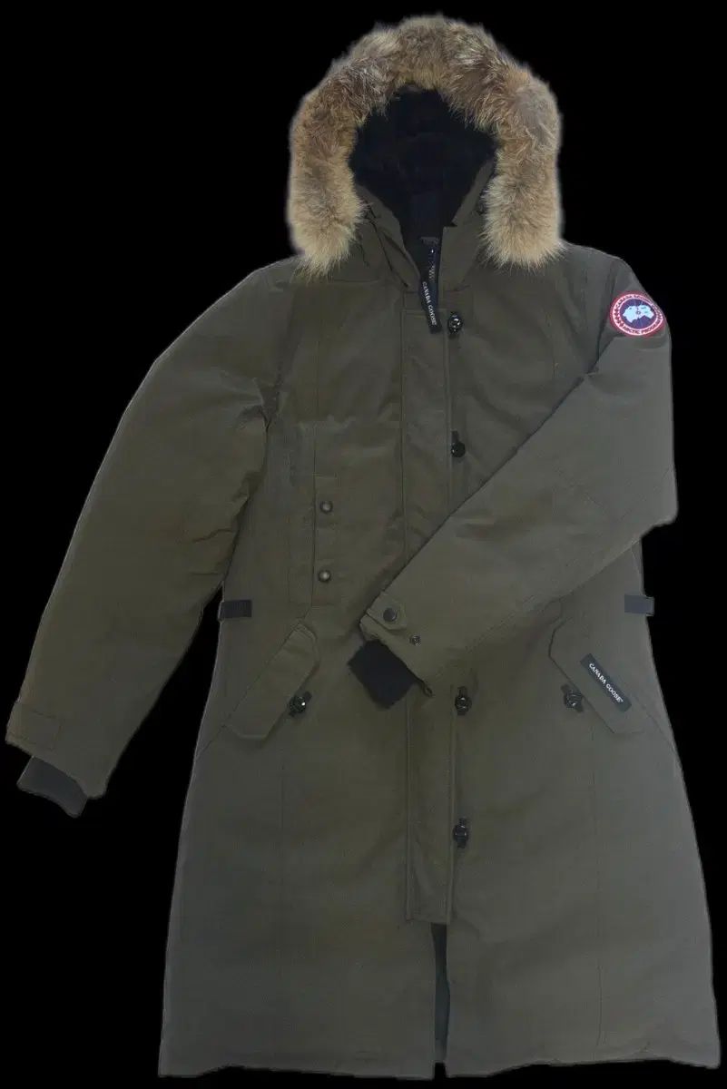 Canada Goose カナダグース ウィメンズ ケンジントン パーカ ㅡ ミリタリー グリーン L