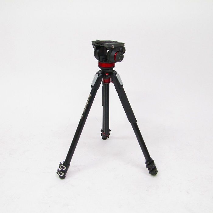マンフロット Manfrotto アルミ三脚 ビデオ雲台