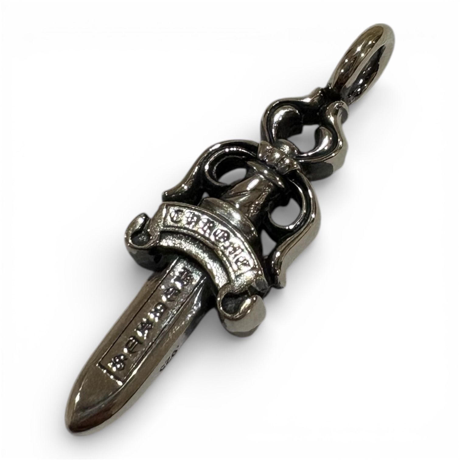 Chrome Hearts クロムハーツ DOUBLE DAGGER ダブルダガー ペンダント シルバーネックレストップ