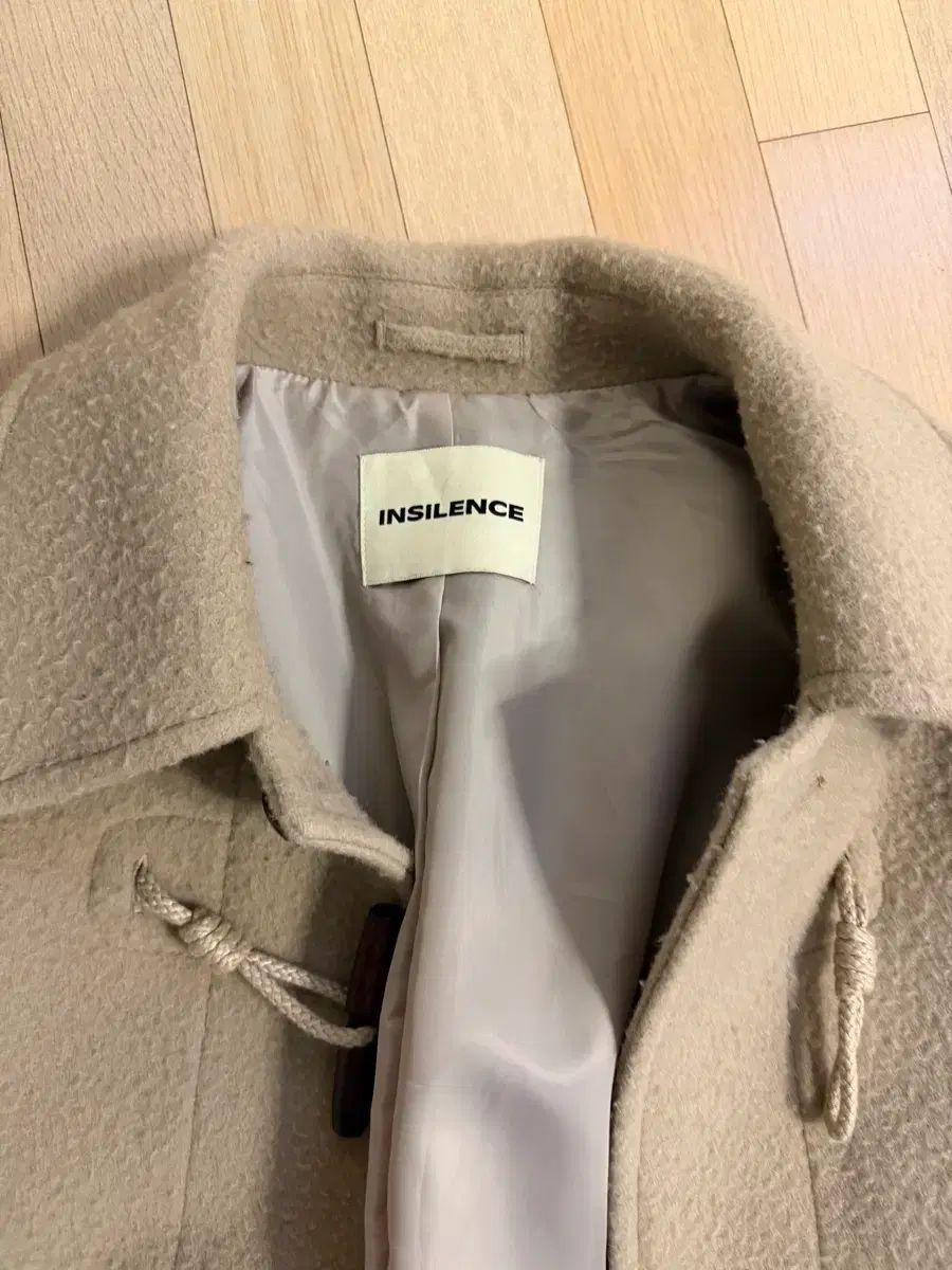 INSILENCE インサイレンス ウール ダッフルコート グレーベージュ Mサイズ