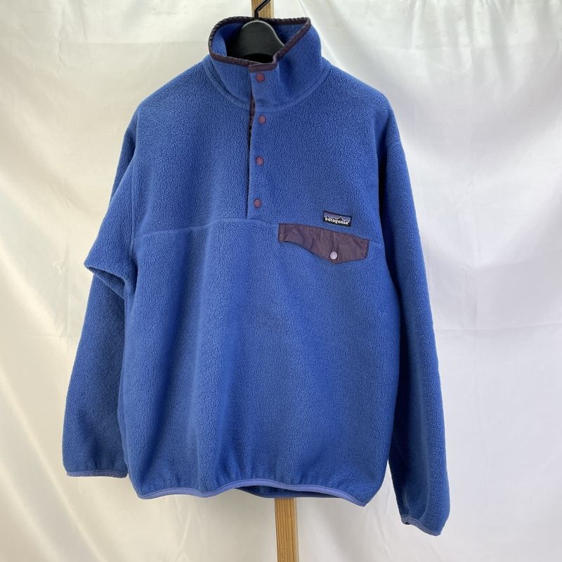 01 w 6001 パタゴニア patagonia SYNCHILLA Snap T シンチラ スナップT プルオーバー フリースジャケット ブルー サイズS メンズ アウター ポリエステル 品