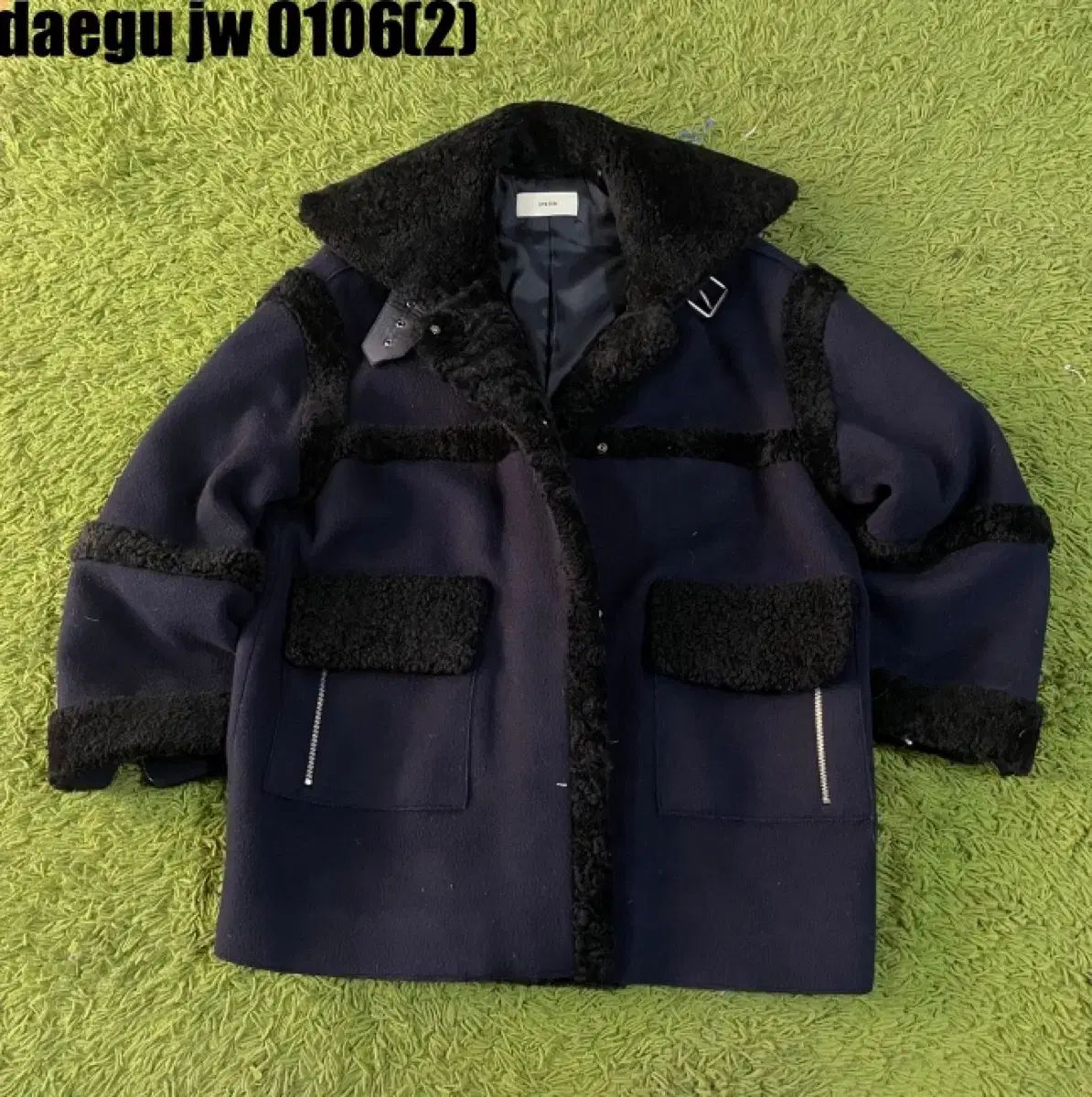 ハンサム システム ムートン ファー コート M