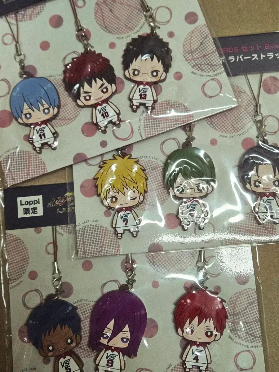 黒子のバスケ ラストゲーム ラバーストラップ 特典 アニメイト ビジュアル色紙