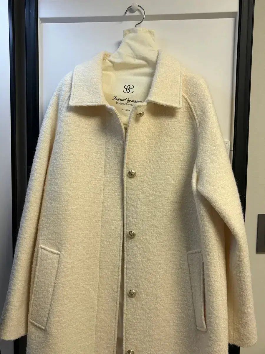 シエ sie ローディー ブークレ ウール コート クリーム