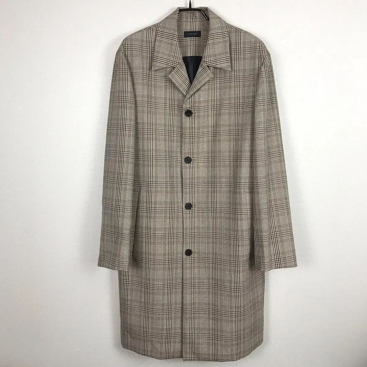 JILLSTUART NEWYORK ジルスチュアートニューヨーク グレン チェック ステンカラーコート メンズL