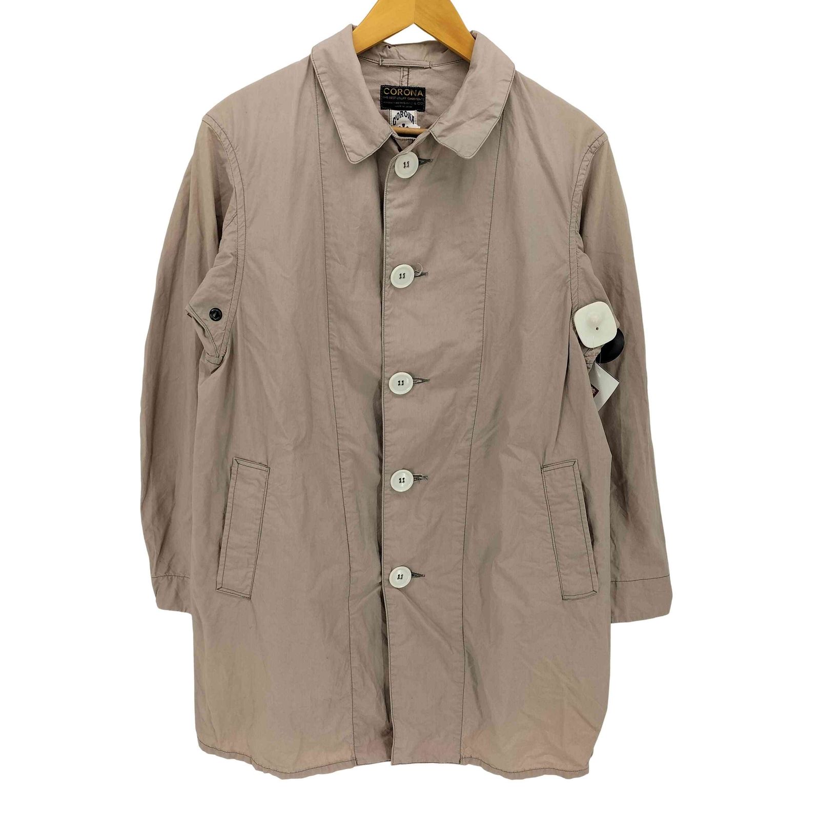 ザコロナユーティリティ THE CORONA UTILITY ボタンアップ ステンカラーコート メンズ import S