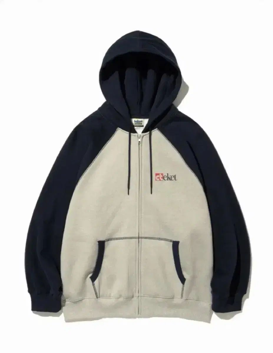 テケット Holly Zip-Up Hoodie Beige