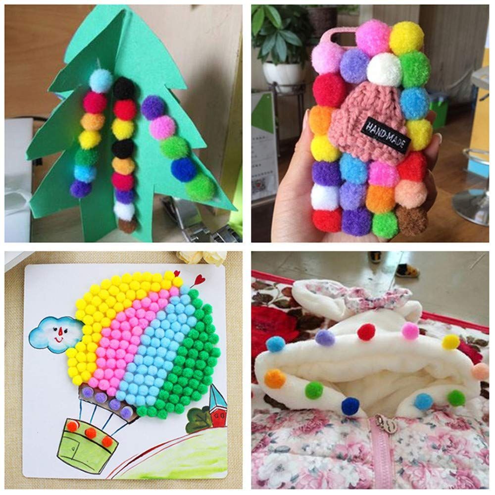 ポンポンボール セット カラフル ポンポン 10 mm 15 20 30 飾り付け 装飾 手作り素材 手芸材料