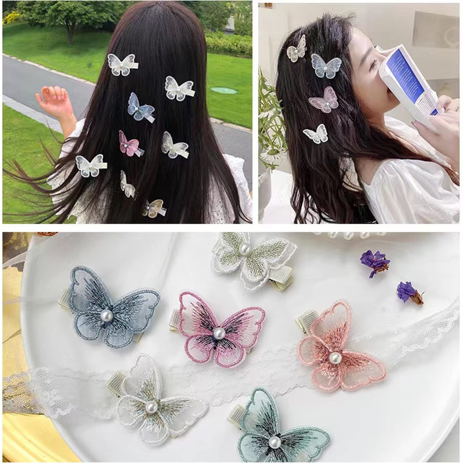  商品 可愛い 閃光を放つ ヘアアクセサリー 髪飾り 髪留め ヘアピン パーティー 子供 ヘアクリップ 結婚式 蝶 レディース カラー その他 文房具 事務用品