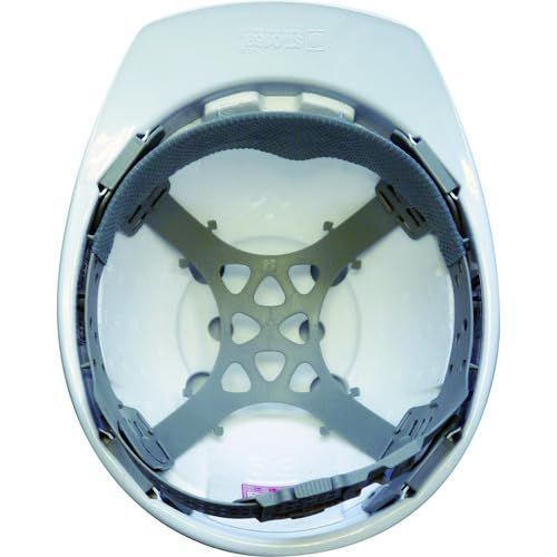 在庫処分 白 ＡＢＳ製前ひさし型ヘルメット 0169 EZ タニザワ ST 0169-EZ