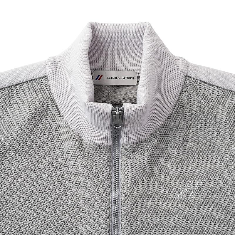 パトリック P ブルゾン ゴルフ レディース アモッサナイロンニットブルゾン グレー GRY 222-464 L