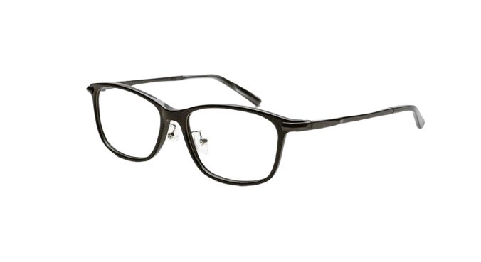 ピントグラス 中度レンズ シニアグラス 老眼鏡1本で度数 0.60 D ～ 2.50 Dの累進設計 のウェリトンタイプ ブラック 自分の目でピントを探す