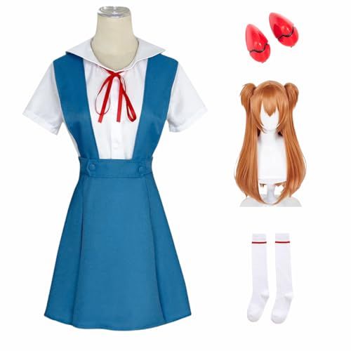 ZOMOZO 綾波レイ アスカ アニメ 制服 コスプレ衣装 アニメ周辺 cosplay小道具 舞台衣装 ハロウイーン パーティー 漫画 変装 仮装 cosplay m