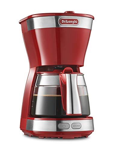 DeLonghi デロンギ De Longhiドリップコーヒーメーカー アクティブ -R レギュラーコーヒー 5杯用 ペーパーレスフィルター パッションレッド m