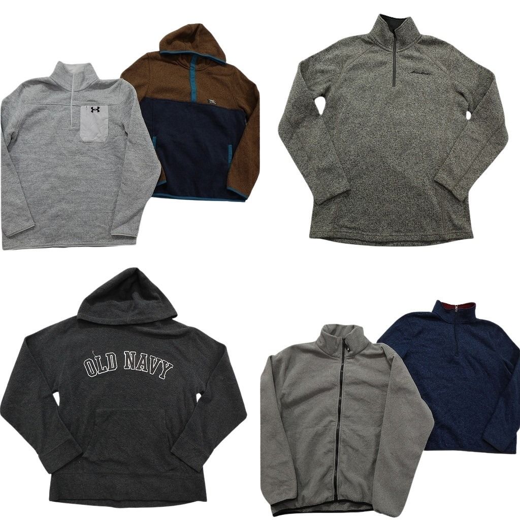 古着卸 ブランドMIX フリース セット メンズ M ノーティカ オールドネイビー エディーバウアー アンダーアーマー 古着 ND 2639