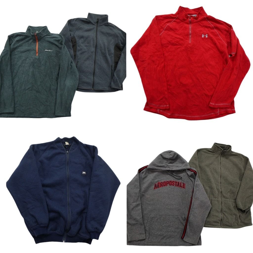 古着卸 まとめ売り ブランドMIX フリース セット メンズ XL エディーバウアー アンダーアーマー ヘリーハンセン 古着 ND 2636