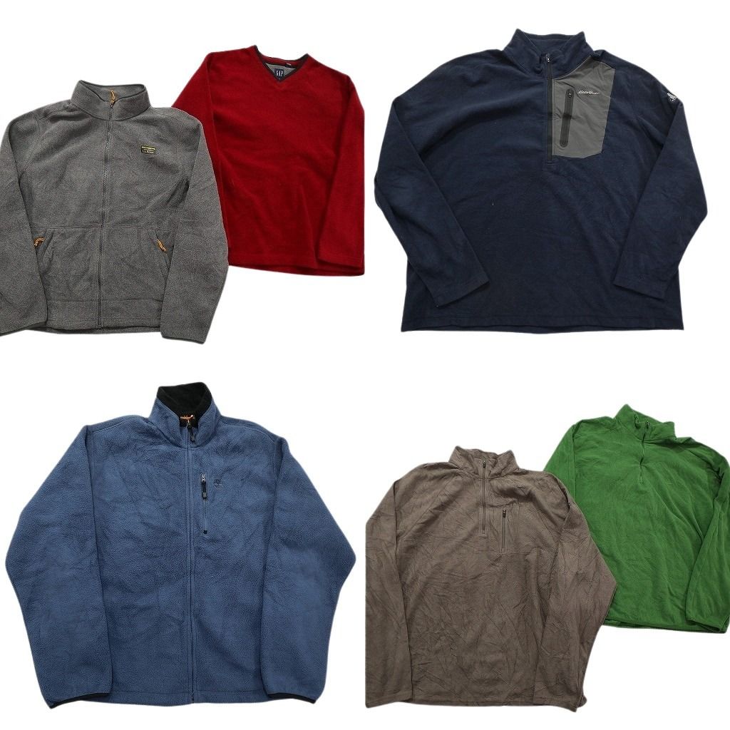 古着卸 まとめ売り ブランドMIX フリース セット メンズ 2 XL アディダス ティンバーランド ギャップ エディーバウアー ND 2635