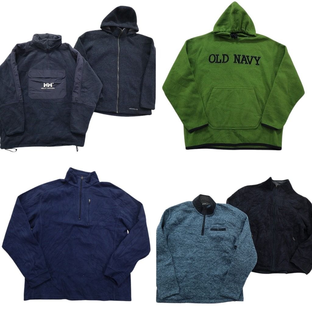 古着卸 まとめ売り ブランドMIX フリース セット メンズ M エルエルビーン マーモット オールドネイビー ヘリーハンセン ND 2630