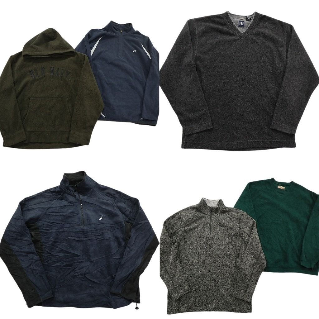古着卸 ブランドMIX フリース セット メンズ L ウールリッチ ノーティカ ギャップ チャンピオン エディーバウアー 古着 ND 2626