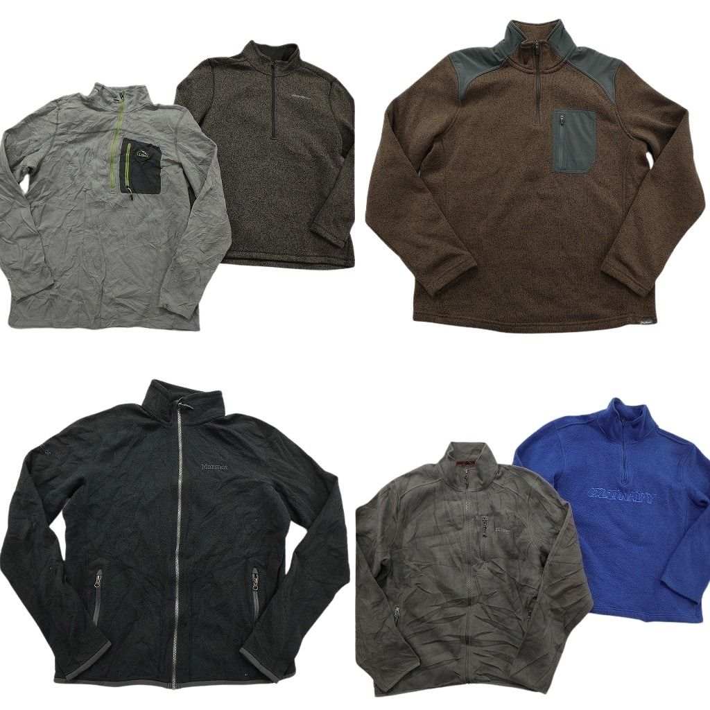古着卸 ブランドMIX フリース セット メンズ L オールドネイビー マーモット エディーバウアー エルエルビーン 古着 ND 2625