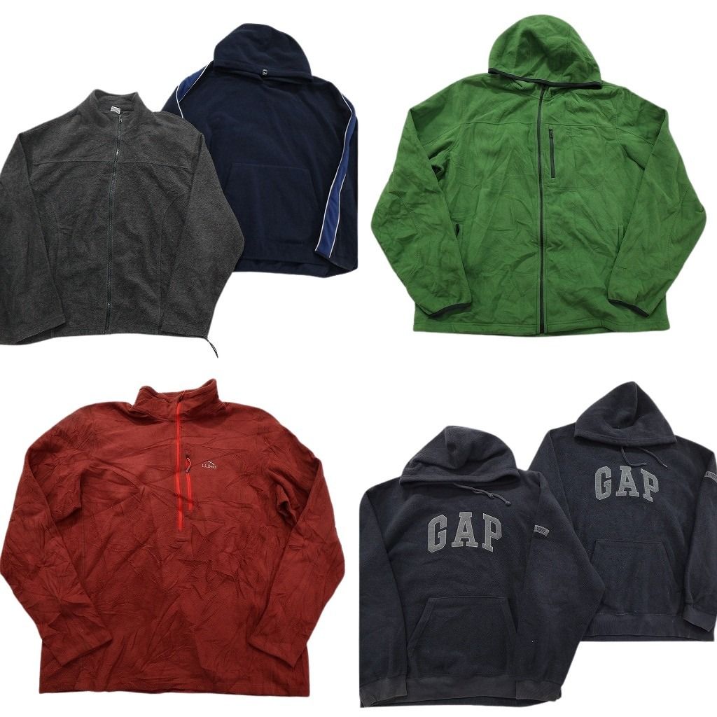 古着卸 まとめ売り ブランドMIX フリース セット メンズ XL ギャップ エルエルビーン オールドネイビー 古着 ND 2623