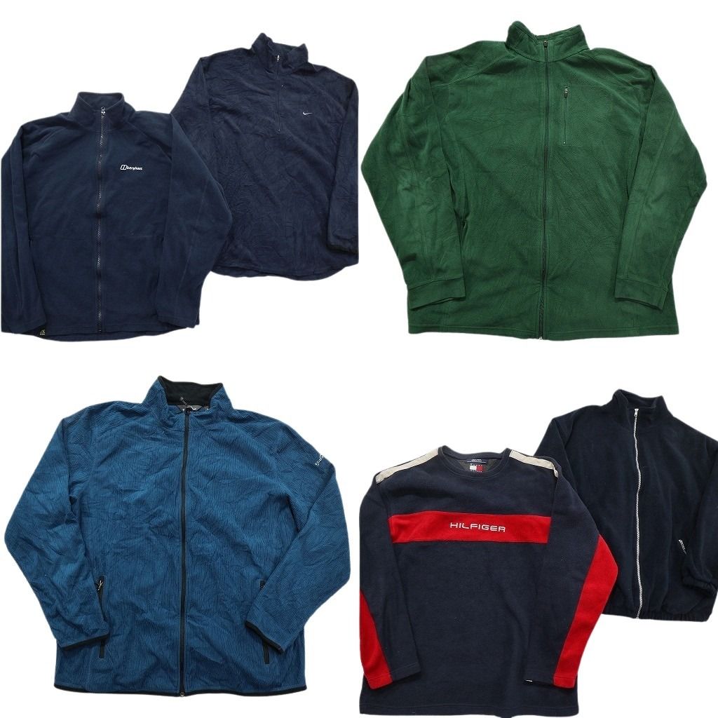 古着卸 まとめ売り ブランドMIX フリース セット メンズ XL ヒュンメル エディーバウアー エルエルビーン トミー ナイキ ND 2621