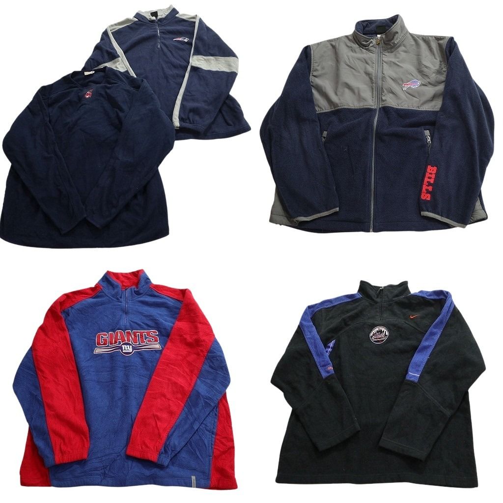 古着卸 まとめ売り プロチーム フリース セット メンズ XL |2 ナイキ リーボック NFL ＭLB ジャイアンツ メッツ 古着 ND 2651