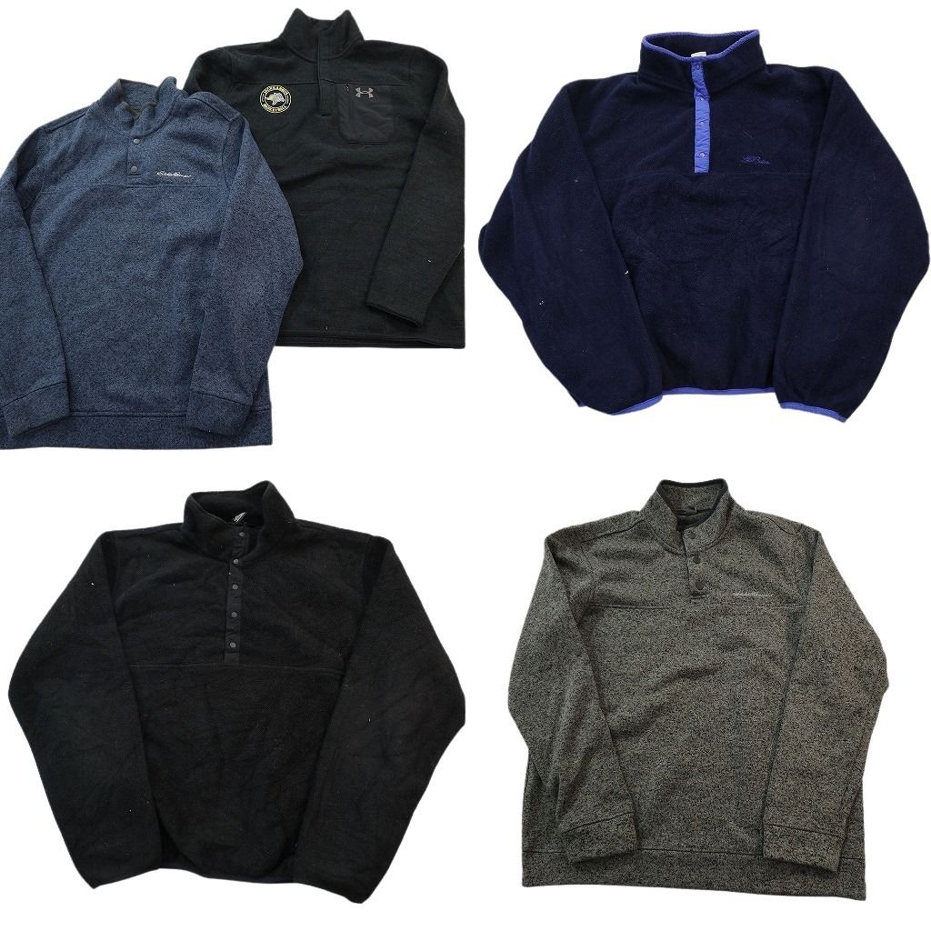 古着卸 スナップＴ型 ブランドMIX フリース セット メンズ L アンダーアーマー エルエルビーン エディーバウアー 古着 ND 2678