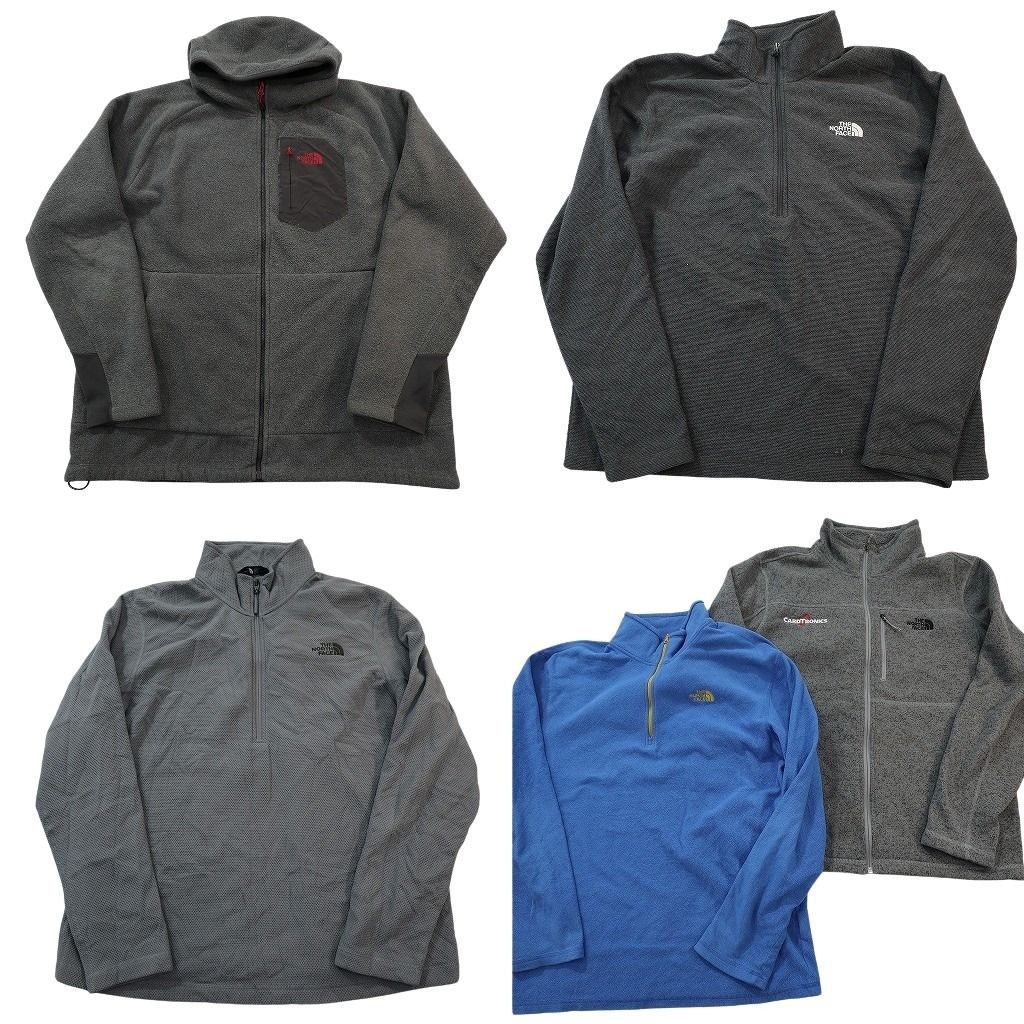 古着卸 まとめ売り ノースフェイス フリース セット メンズ XL フーディー ハーフジップ フルジップ 古着 ND 2771