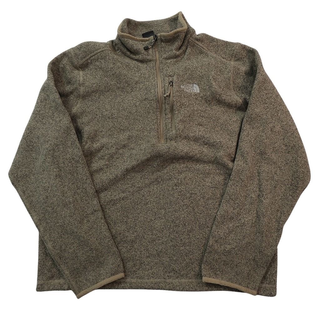 グリッドフリース ハーフジップ