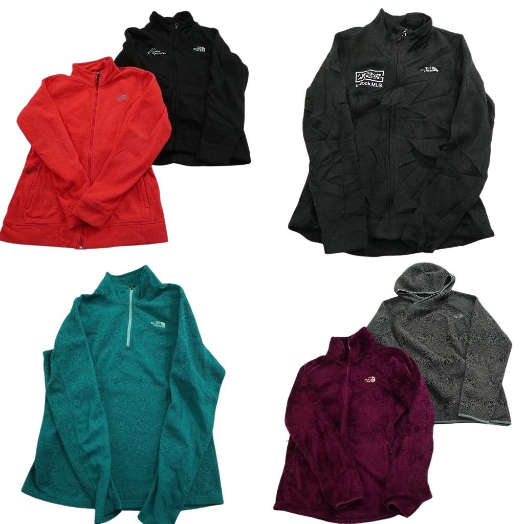 古着卸 まとめ売り ノースフェイス フリース MIX セット レディース M |L フーディー ハーフジップ プルオーパー 古着 ND 2793
