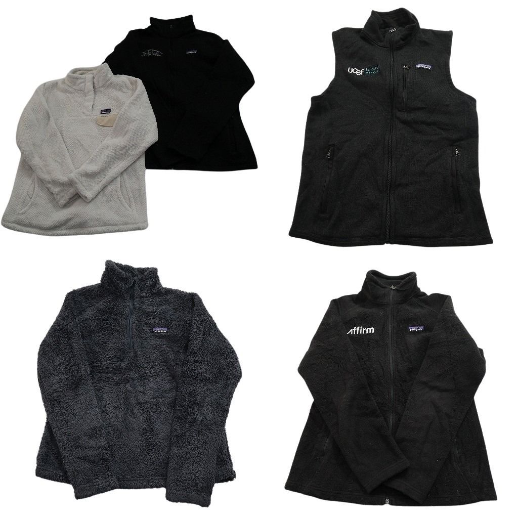 古着卸 まとめ売り パタゴニア フリース MIX セット レディース M |L ハーフジップ スタンドカラー ベスト 古着 ND 2784