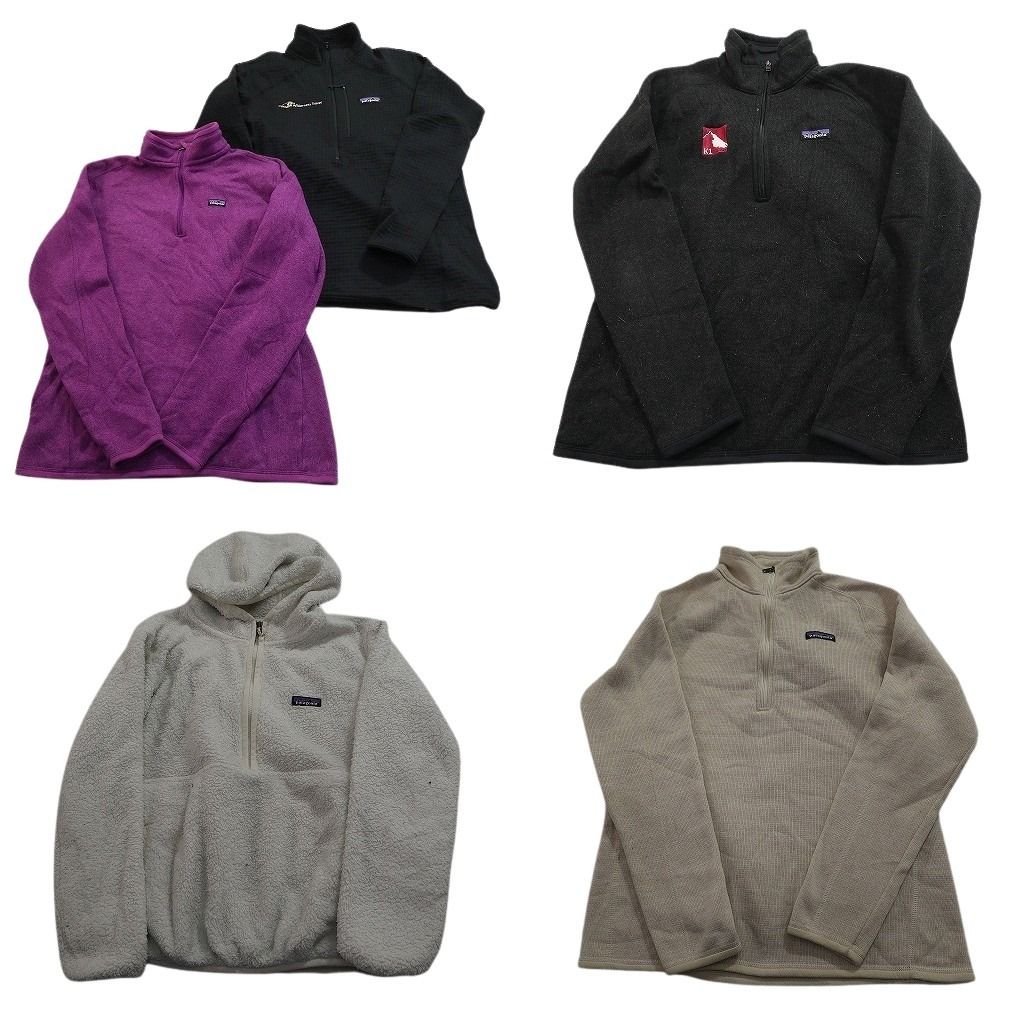 古着卸 まとめ売り パタゴニア フリース MIＸ セット レディース L |XL ハーフジップ プルオーパー フーディー 古着 ND 2783