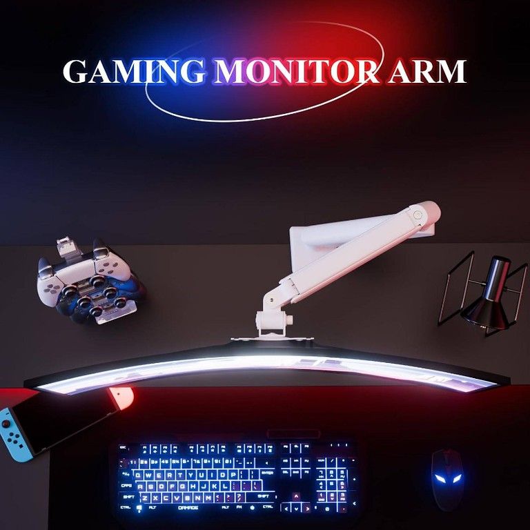 モニターアーム ガススプリング式 13～32インチ対応 VESA規格75|100 mm 耐荷重2～9 kg PCモニターアーム 液晶ディスプレイアーム デスクマウント シングル|デュアルアーム 360度回転