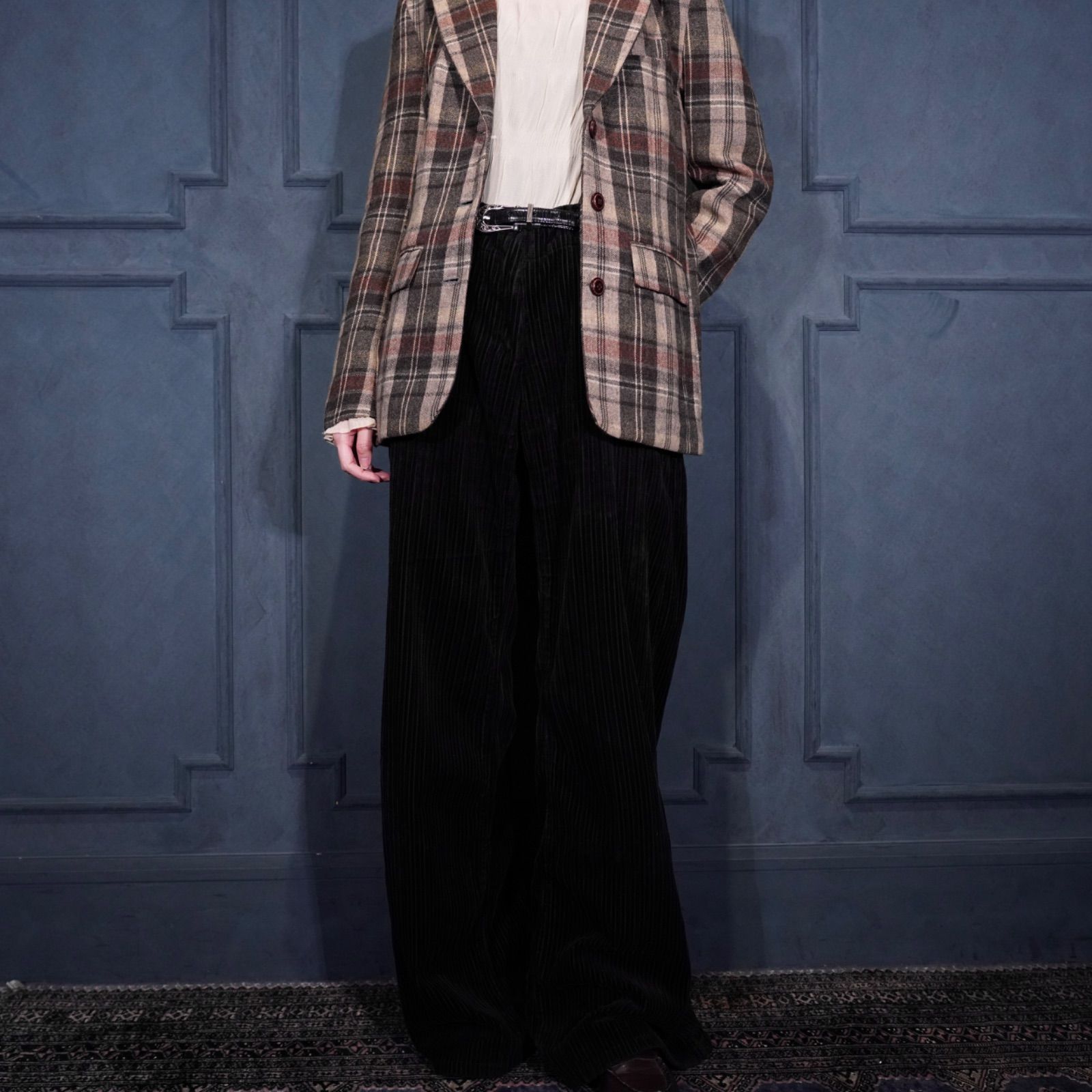 EU VINTAGE Nexos CORDULOY FLARE PANTS|ヨーロッパ古着コーデュロイフ パンツ