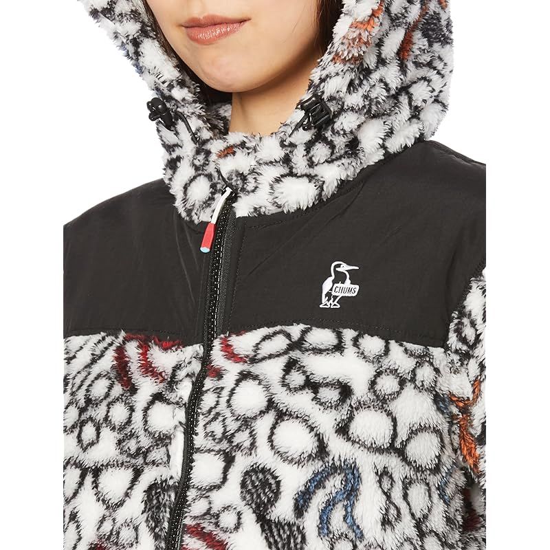  チャムス エルモフリース フルジップ パーカ コート ジャケット ファッション