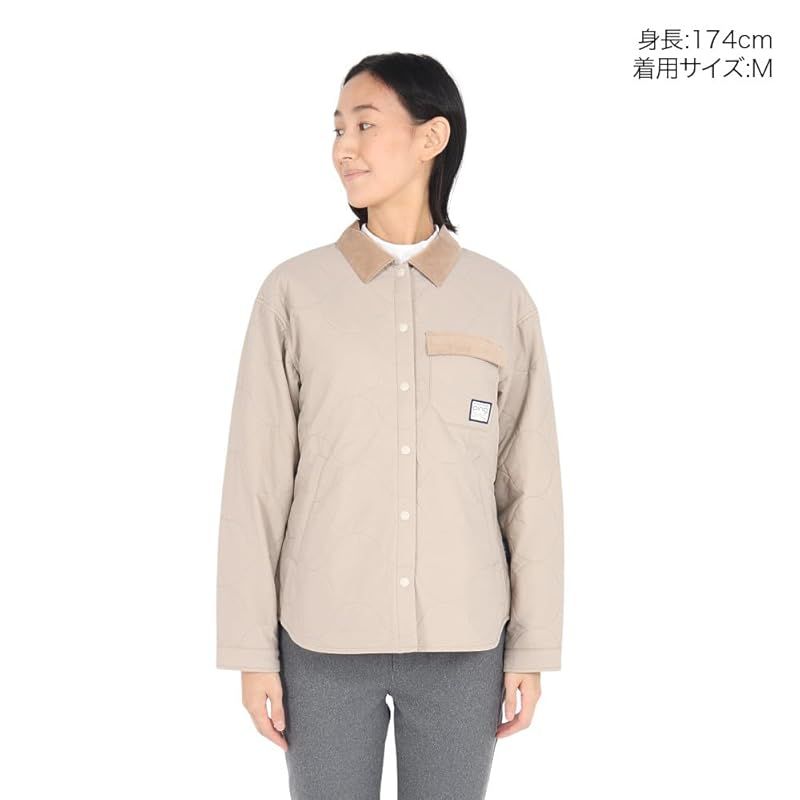 ピン アパレル レディース 中綿 フルジップブルゾン ストレッチ | ゴルフ アウター 622-4220004 040_ベージュ L