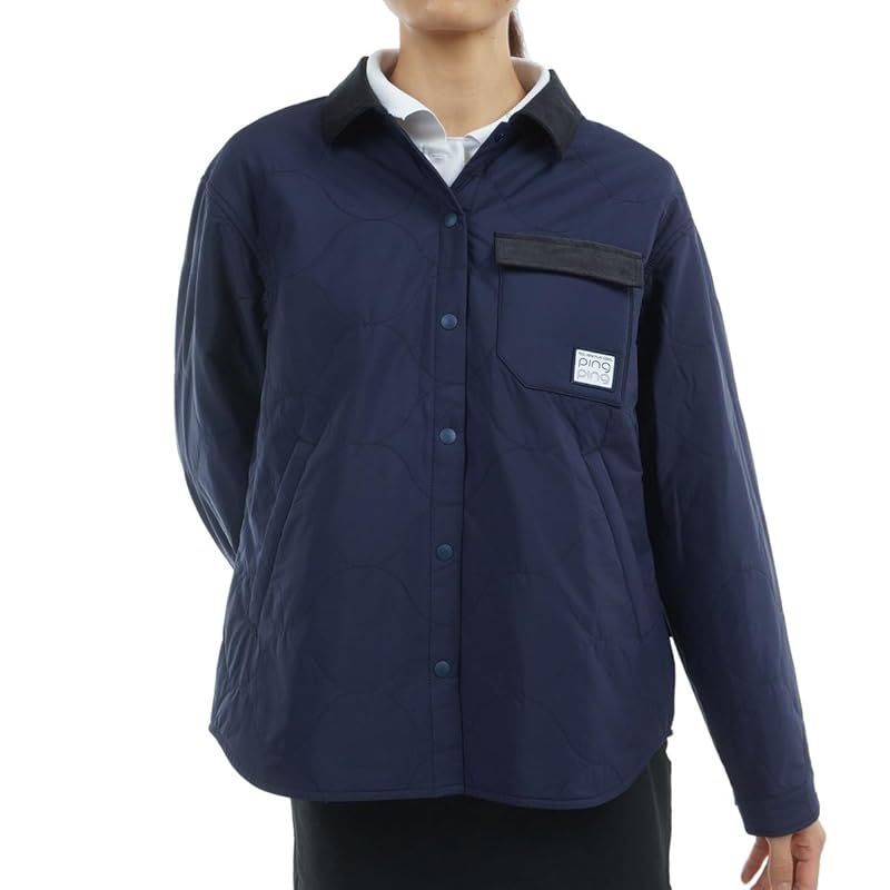 ピン アパレル レディース 中綿 フルジップブルゾン ストレッチ性 | ゴルフ 622-4220004 121_ネイビー S