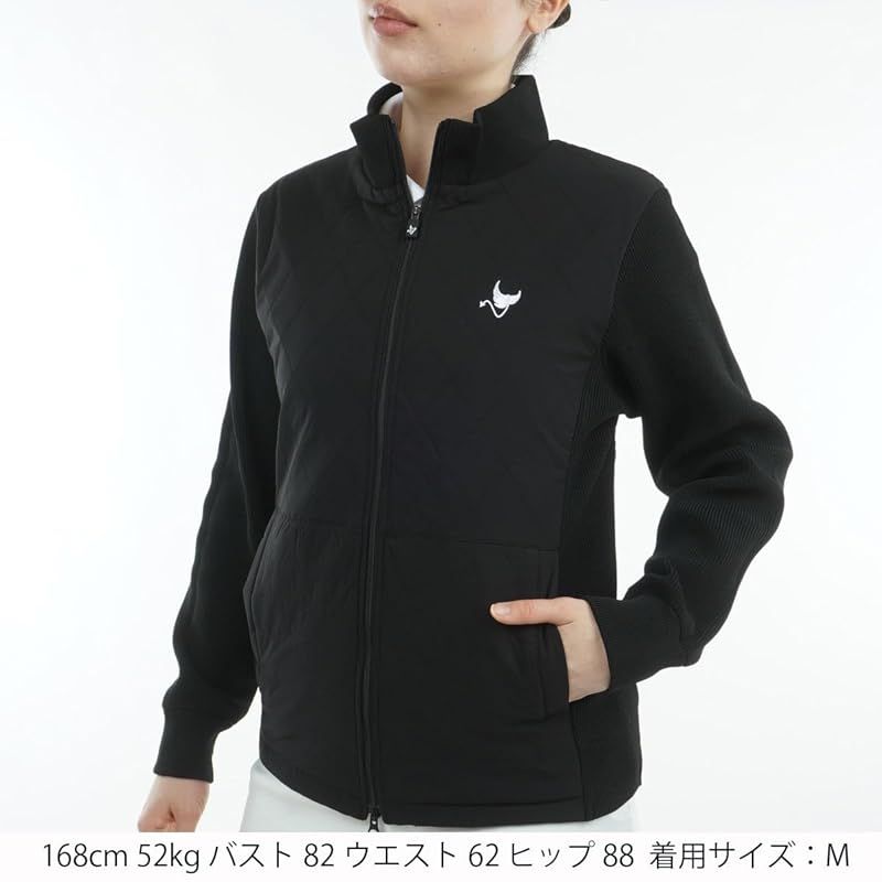 クランク ゴルフアウター CL 中綿コンビブルゾン レディース ブラック