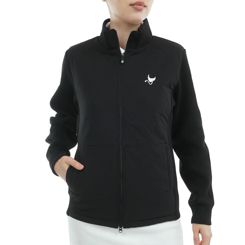 クランク ゴルフアウター CL 中綿コンビブルゾン レディース ブラック