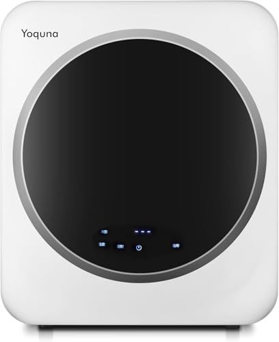 Yoquna 衣類乾燥機 3 kg SNS 1000万再生突破 moondry UV照射 除菌機能 小型 自動モード タイマー 洋服 布団 除湿 梅雨 湿気 家庭用 一人暮らし チャイルドロック 省エネ 節電 操作簡単 乾燥機 扉にタッチで操作 m