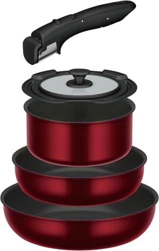 サーモス デュラブルシリーズ 取っ手のとれるフライパン5点セットDA IH ガス対応 ディープレッド フライパン 鍋は食洗機対応 KSD-5 A DRpo 89 f 950 c 2