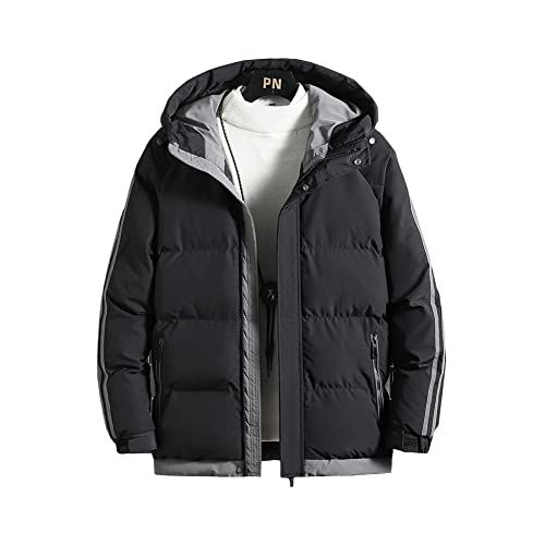 Anzn ダウンコート メンズ ダウンジャケット ジャケットコート フード付きカジュアル 防寒 撥水 防風 保温 大きいサイズ カジュアル 秋 冬 厚手 無地 軽量 ウルトラライト おしゃれ 通勤 通学 冬服po d 63 dcfe 1