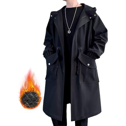 Candy Kiosk コート メンズ 冬服 ロング 中綿 暖かい メルトンコート チェスターコート ウインドブレーカー オーバーサイズ ゆったり 無地 防寒 防風 かっこいい アウター シンプル オシャレ 秋冬po e 5 bdb 95