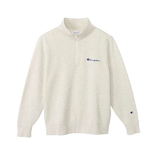 Champion スウェット 長袖 裏起毛 COTTON USA スクリプトロゴ ハーフジップスウェットシャツC 8-Y 014 Zメンズpo 8 aefcf 85
