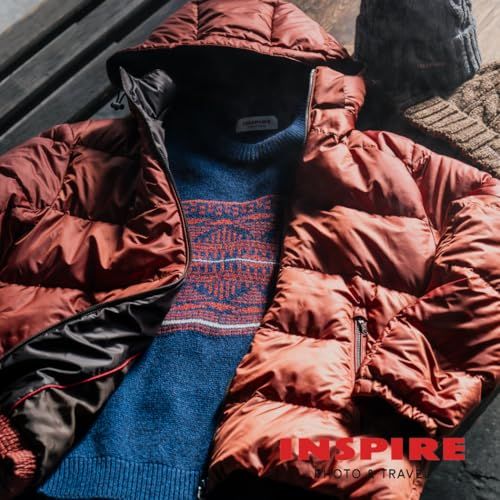 INSPIRE インスパイア メンズ アウター ダウンジャケット ダウン フード付き 取り外し 軽量 無地 カジュアル 秋 冬 冬服 大人 ブランド おしゃれ 贈り物 ギフト プレゼントpo 05384 e 1 c