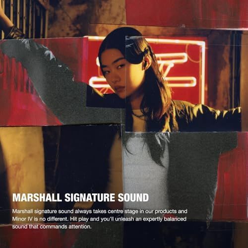 Marshall 完全ワイヤレスイヤホン Minor IV ブラック Bluetooth|Qi充電対応|通話対応 po dd 03 ab 1 d