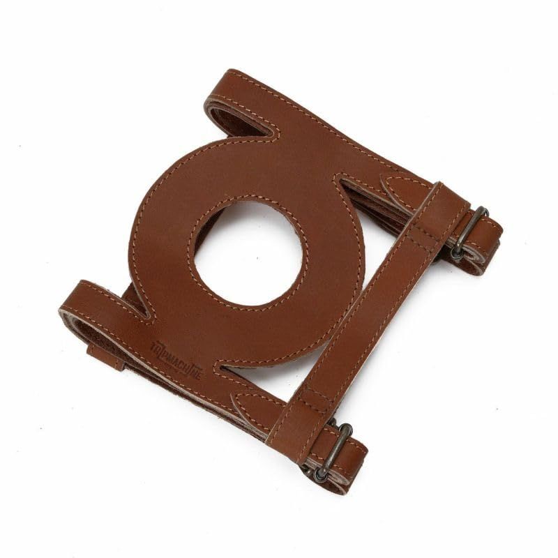 Trip Machine バイク タンクストラップ ライトサイドキャップ用 コニャック