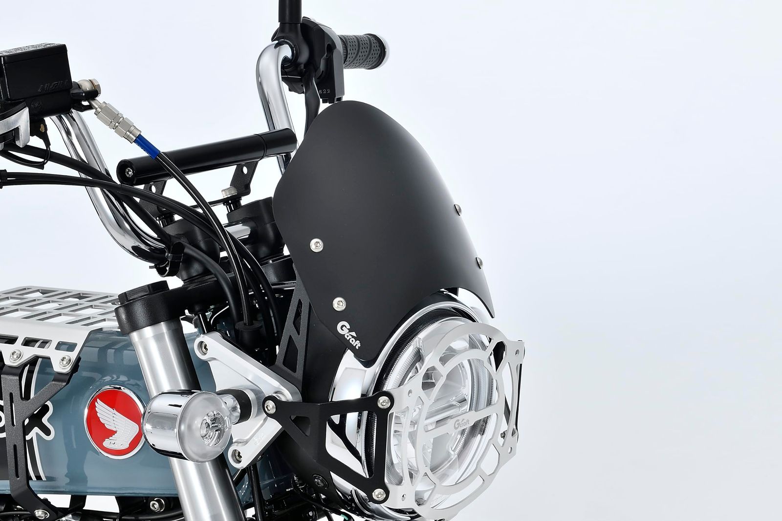 Gクラフト Gcraft アルミメーターバイザー マットブラック モンキー125 JB 02 03 05 |DAX 125 04 06 31537