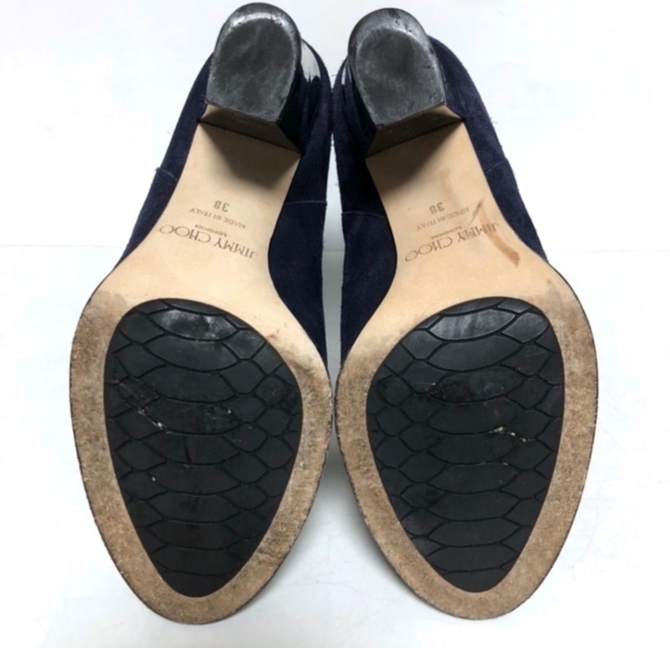 ジミーチュウ　フラット　ロイヤルブルー　スエード　約23cm ナイスカラー！早い者勝ち！JIMMY CHOO ジミーチュウ スエード ラップ